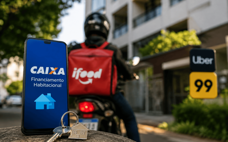 Motorista de aplicativo pode financiar uma casa pela Caixa? Entenda a nova regra de 2026